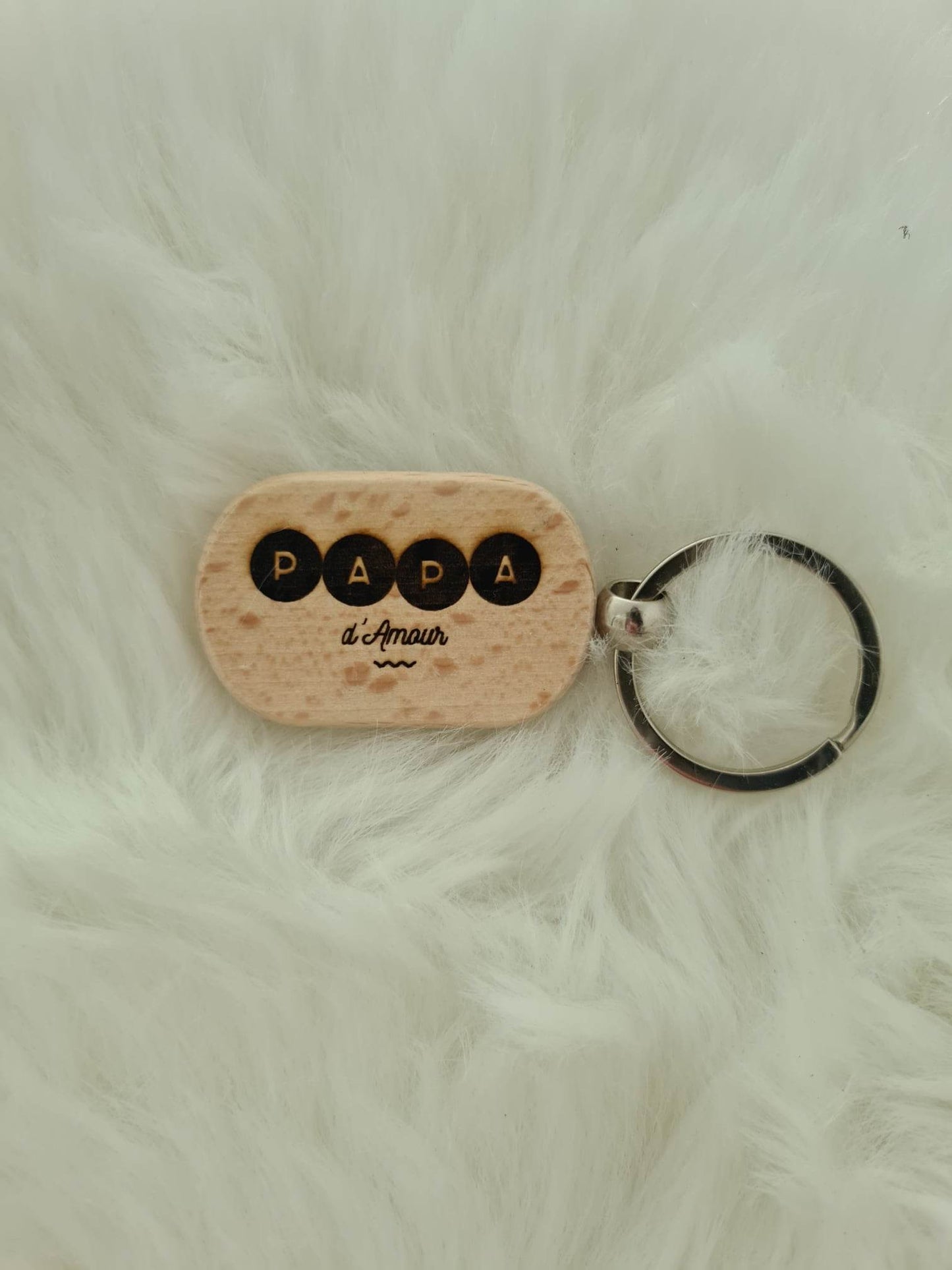 Porte-clés en bois personnalisable