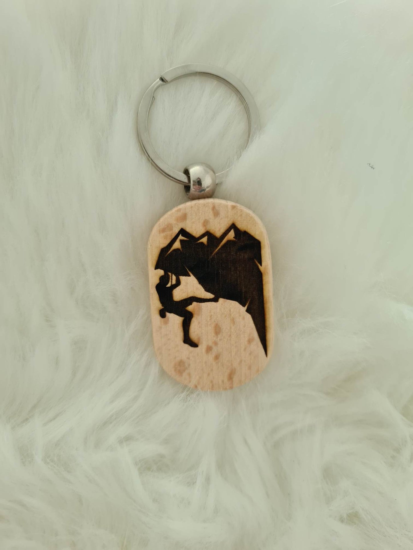 Porte-clés en bois personnalisable