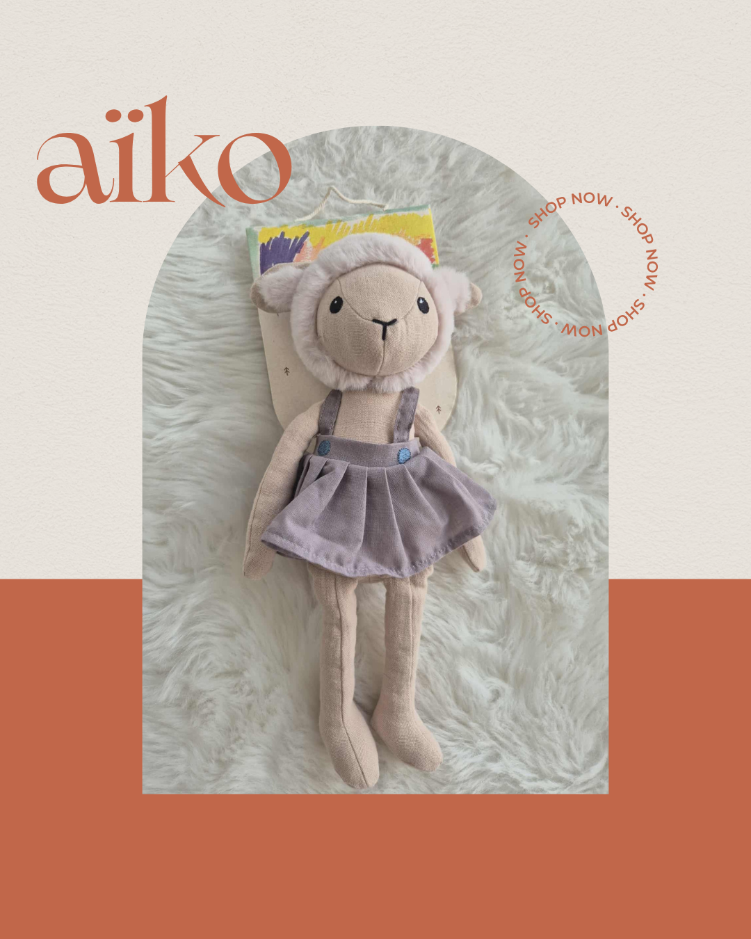 Peluche Aïko - Mouton