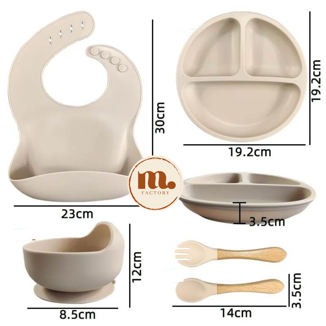 Lot de Vaisselle en Silicone (9 pièces)