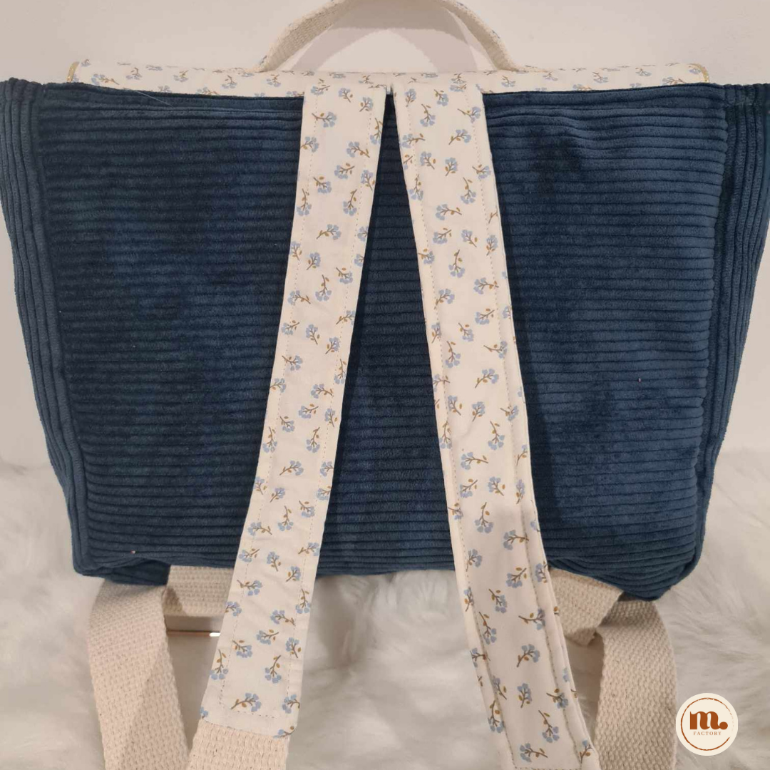 Mini-Cartable maternelle bleu