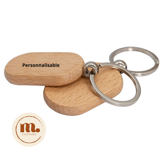 Porte-clés en bois personnalisable