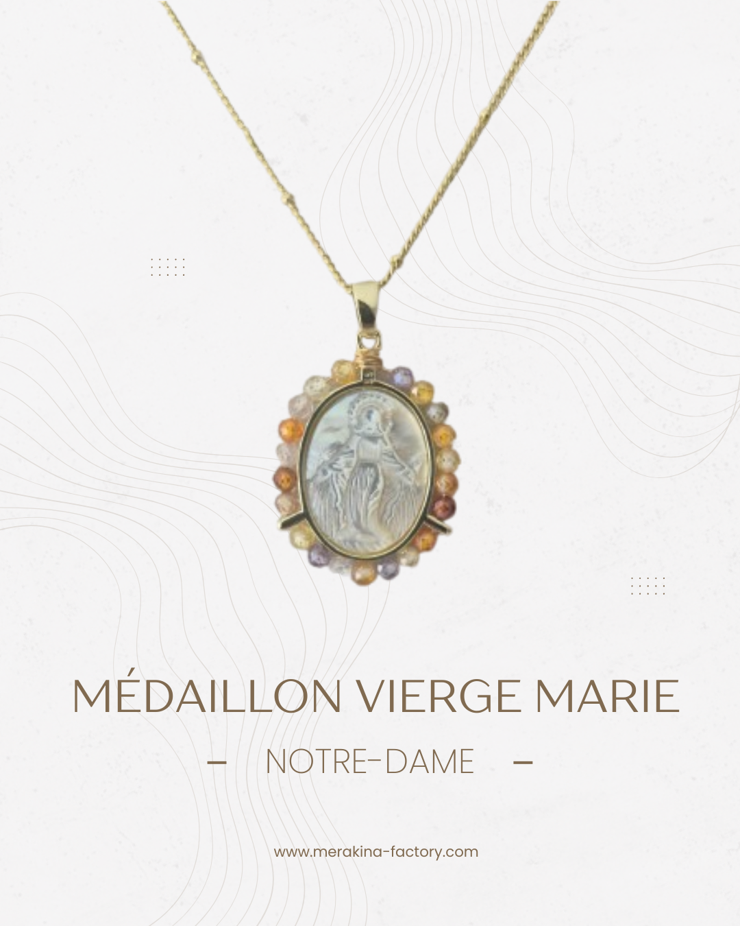 Médaillon Vierge Marie (Notre-Dame)