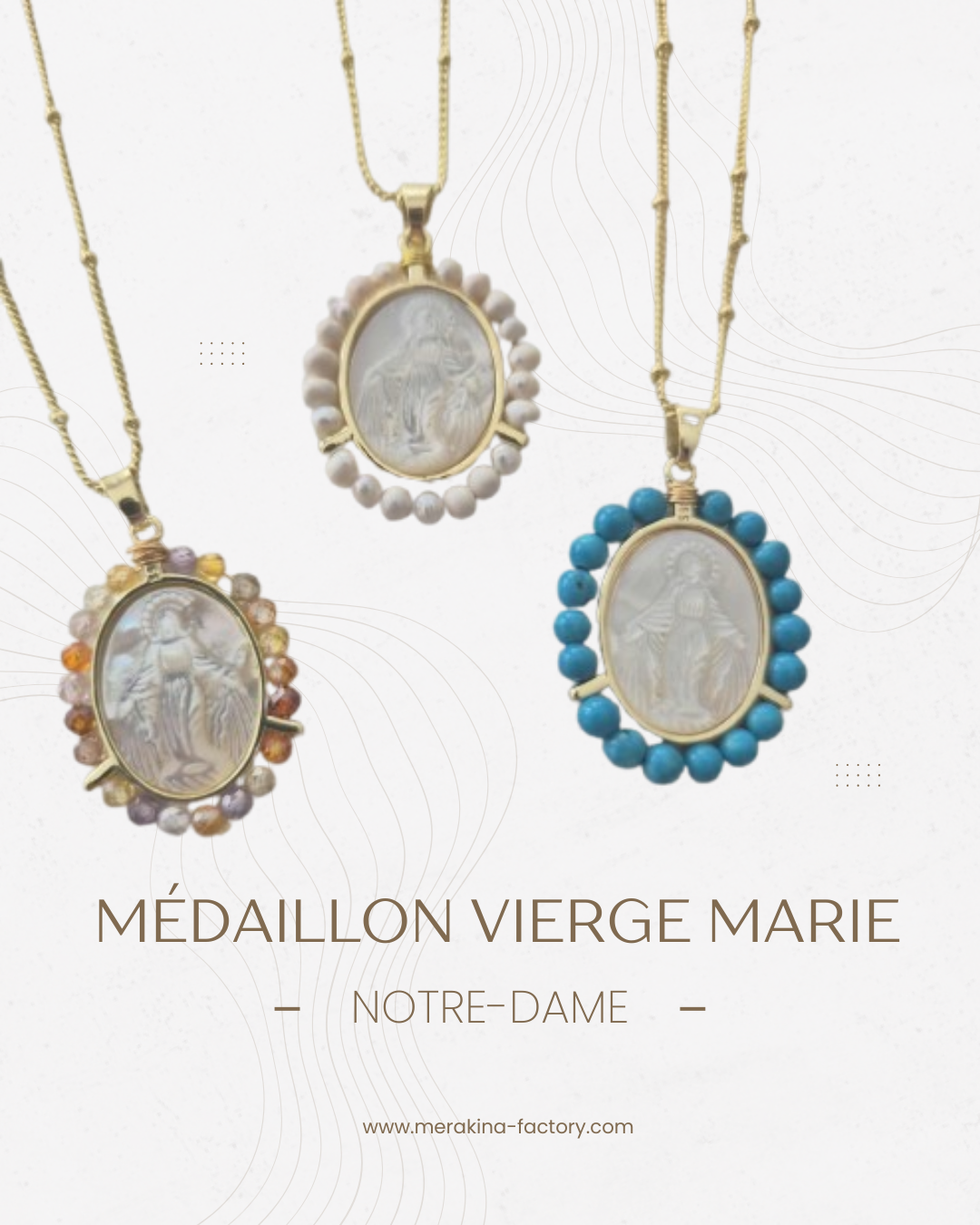 Médaillon Vierge Marie (Notre-Dame)