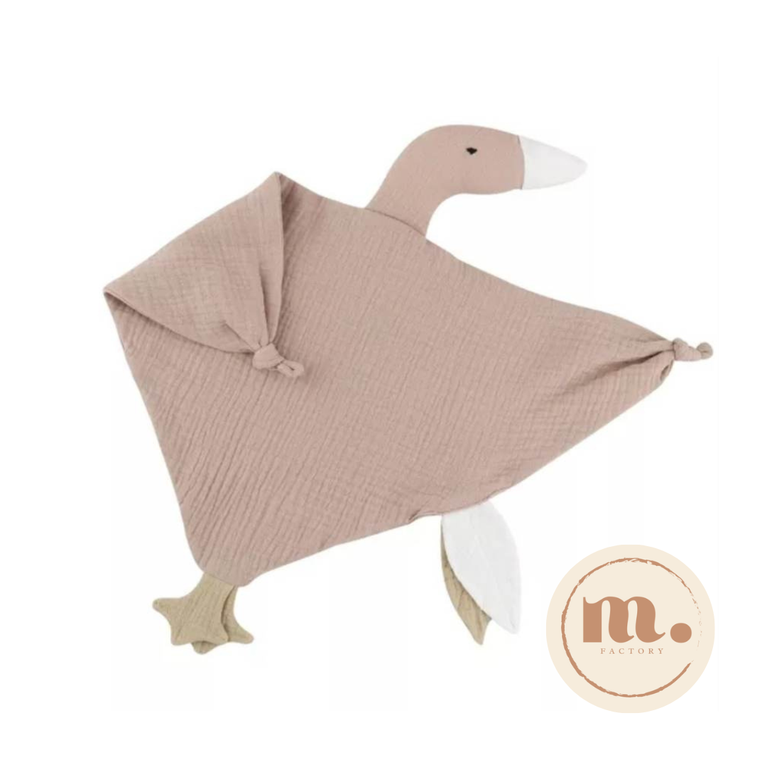 Doudou lange Oie brodé