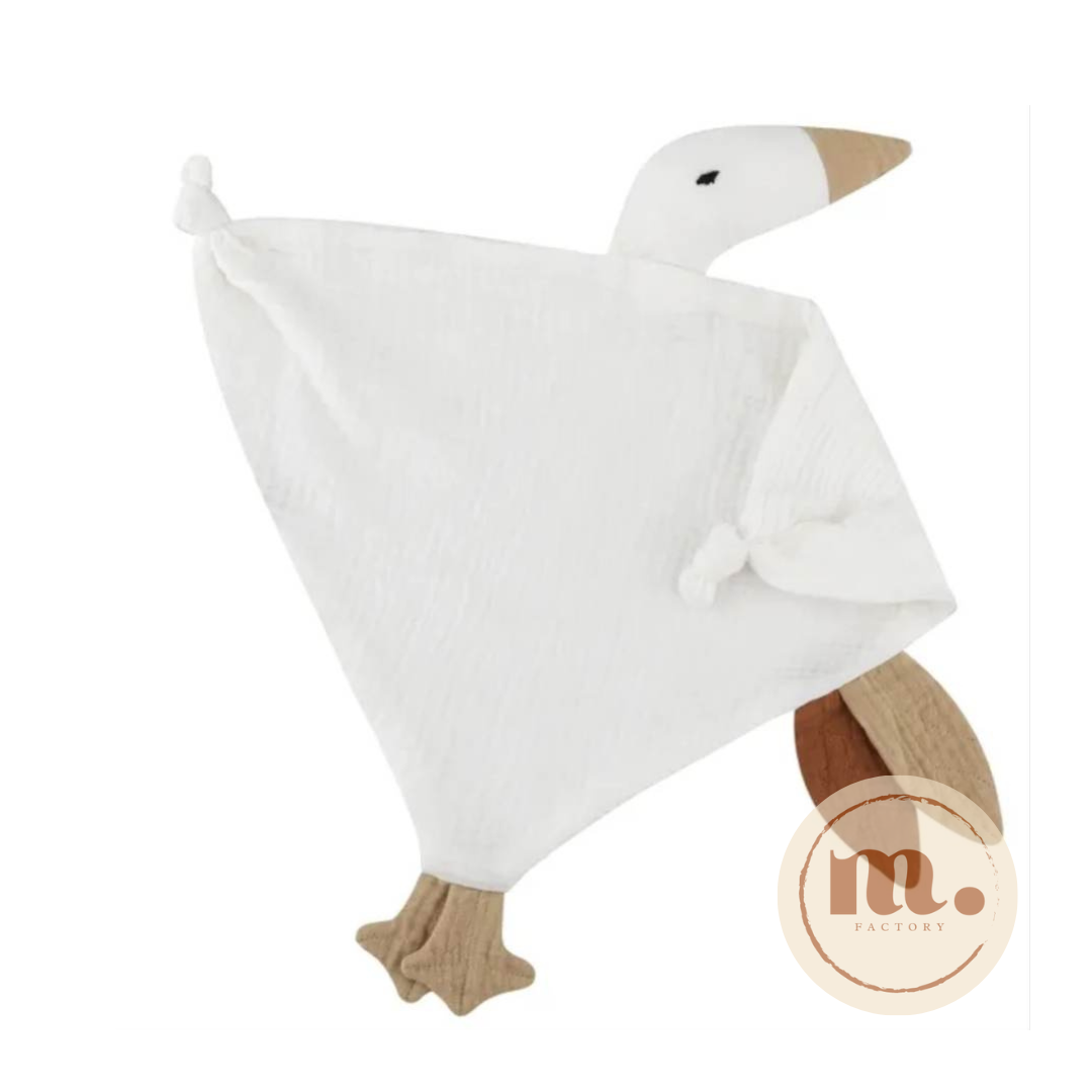 Doudou lange Oie brodé