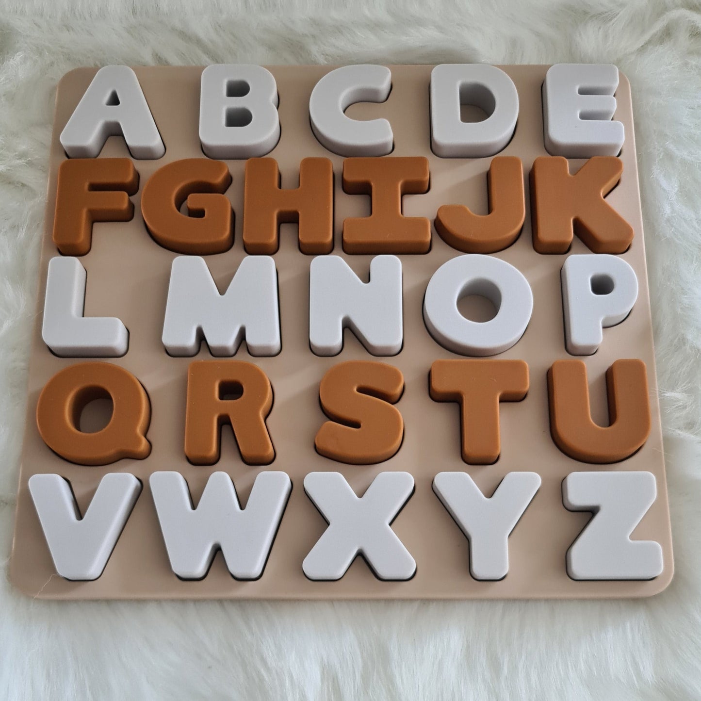 Jouet Montessori puzzle silicone ABC