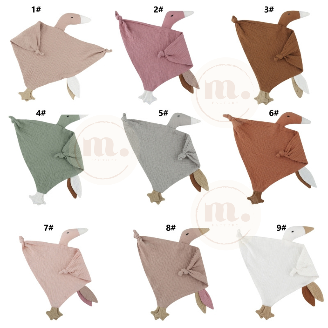 Doudou lange Oie brodé