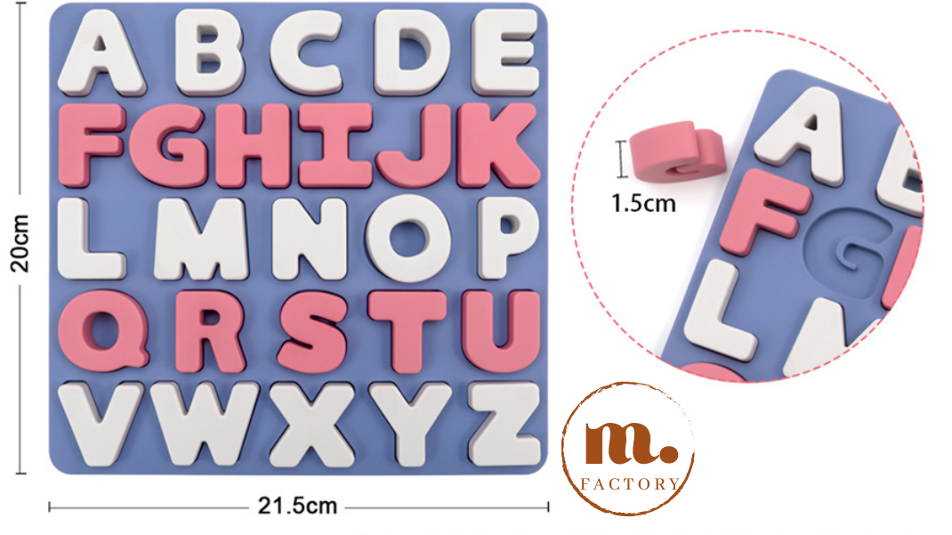 Jouet Montessori puzzle silicone ABC