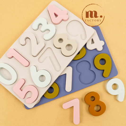 Jouet Montessori puzzle silicone Chiffres