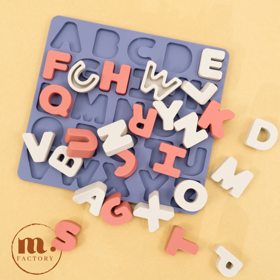 Jouet Montessori puzzle silicone ABC