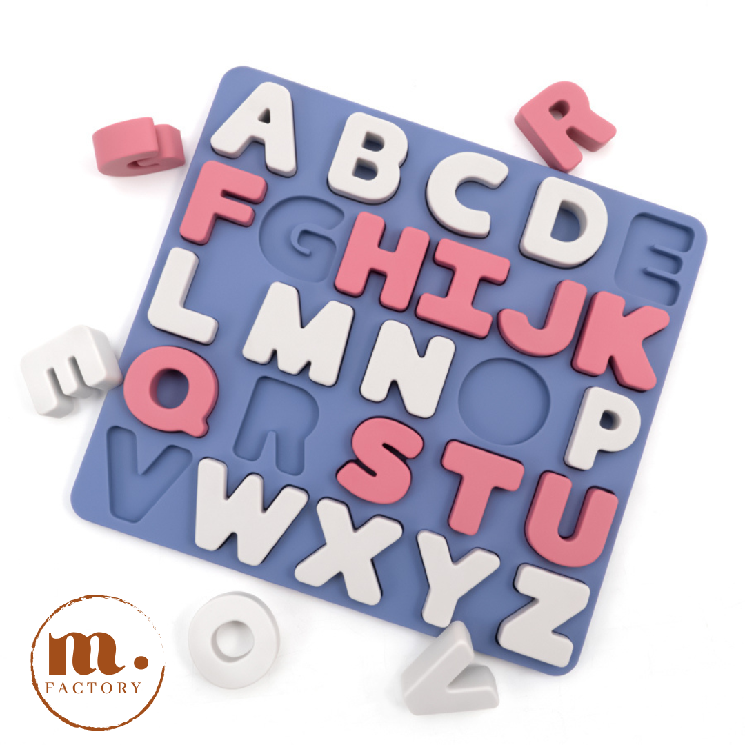 Jouet Montessori puzzle silicone ABC