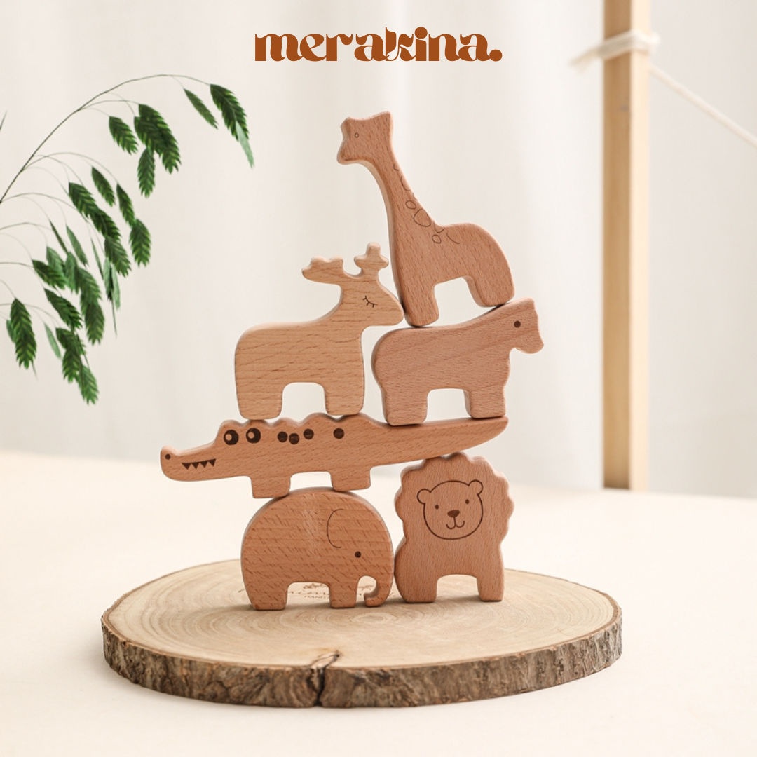 Jeu de construction puzzle en bois