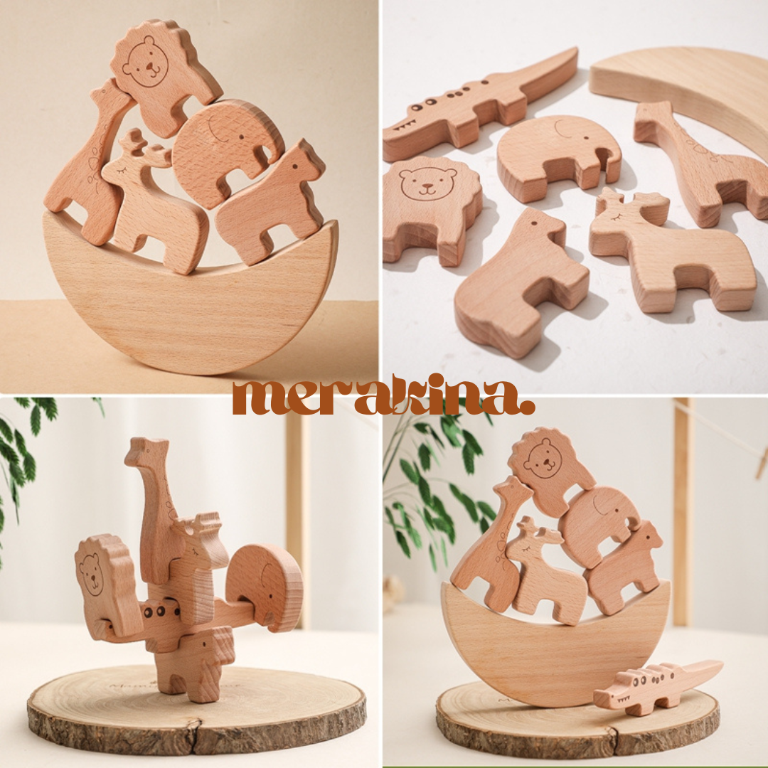 Jeu de construction puzzle en bois